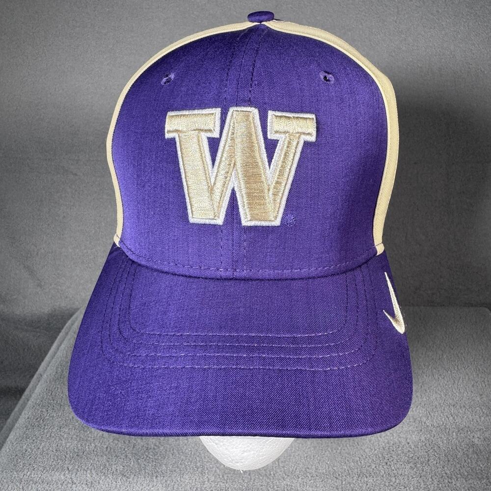Washington‎ Huskies Hat Cap Strap Back Mens One Size NCAA Nike Dri-FIT AeroBill